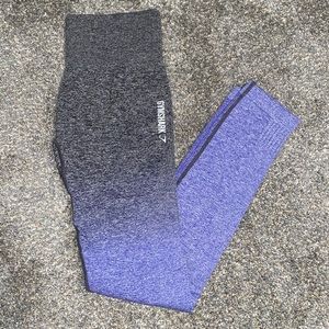 Gymshark Ombré Seamless Leggings (Indigo/Black)